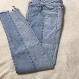 Light wash cropped jeans